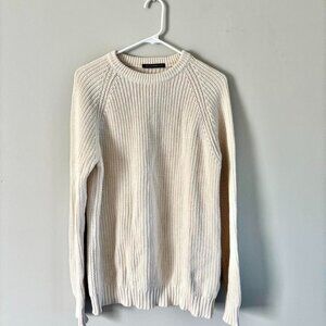Brandy Melville Women's Cream and White Jumper